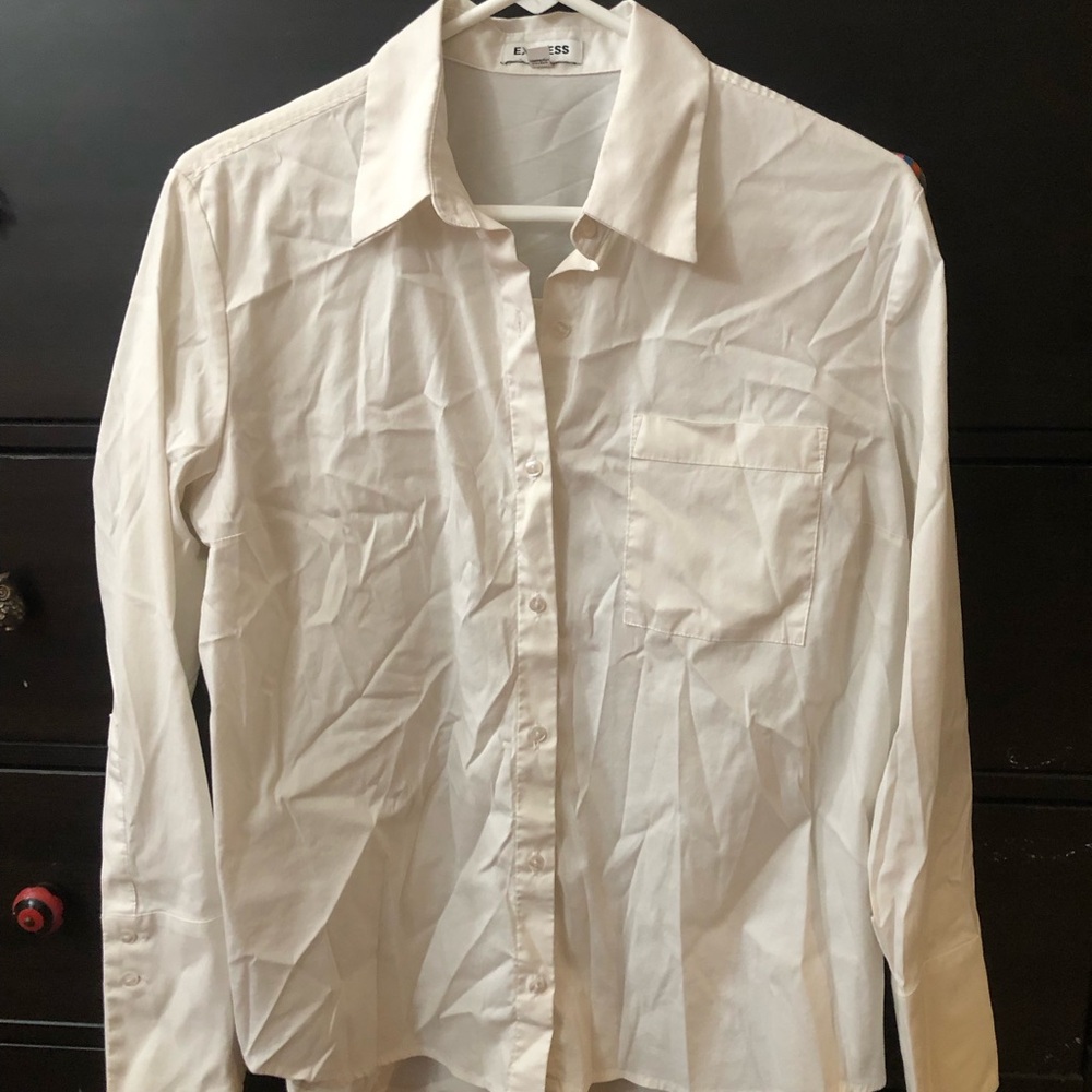 Express Classic White Women's Shirt